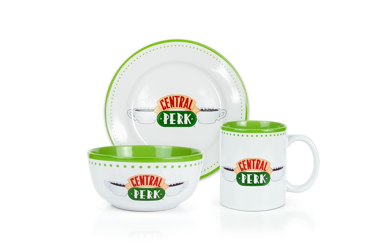 Friends Central Perk Coffee House Dining Set Collection | 3-Piece Dinner Set